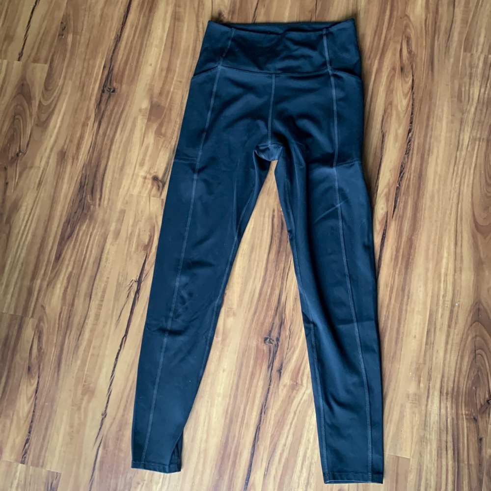 Girlfriend Collective Black Pocket Leggings